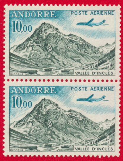 andorre-poste-aerienne-vallee-incles-10-francs
