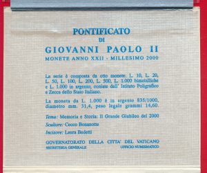 coffret-vatican-anno-santo-2000-xxii-coin-set