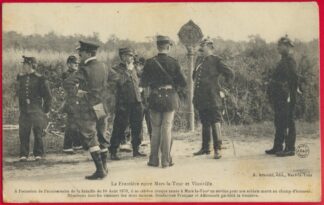 cpa-frontiere-mars-la-tour-vionville-anniversaire-bataille-1870-gendarmes