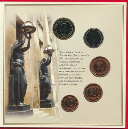 BOSNIE-HERZEGOVINE - Coffret Brilliant Uncirculated - Millenium - 2000 – Image 2