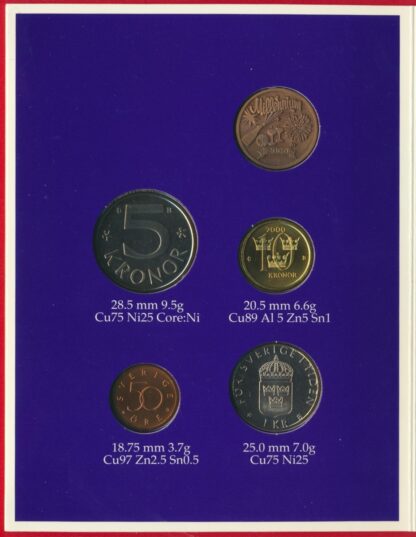 SUEDE - Coffret Uncirculated - 2000 – Image 2