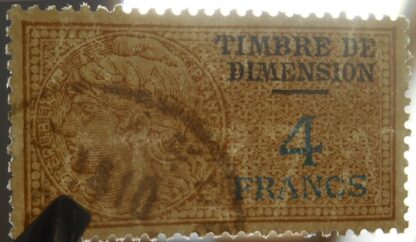 DIMENSION - 4 Francs - filigrane AT 37 - 1933 – Image 3