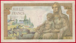 1000-francs-demeter-deesse-24-6-1942