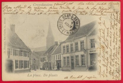 cpa-cruyshautem-place-plaats-belgique