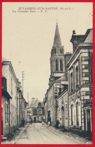 cpa-juvardeil-sur-sarthe-grande-rue