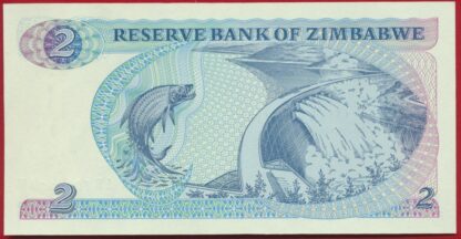 ZIMBABWE - 2 Dollars - 1994 – Image 2