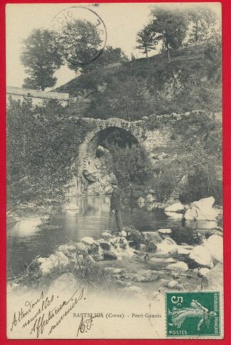 cpa-corse-bastelica-pont-genois