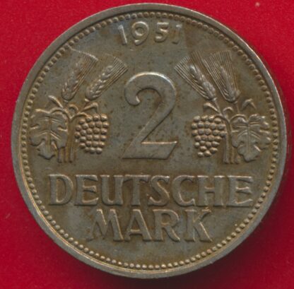 ALLEMAGNE - 2 Mark - 1951 - G – Image 2