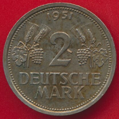ALLEMAGNE - 2 Mark - 1951 - J – Image 2