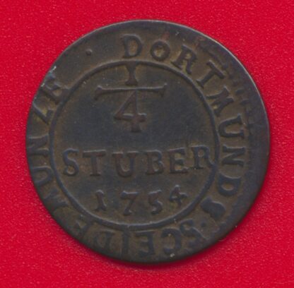 ALLEMAGNE - DORTUMD - 1/4 Stuber - 1754 – Image 2