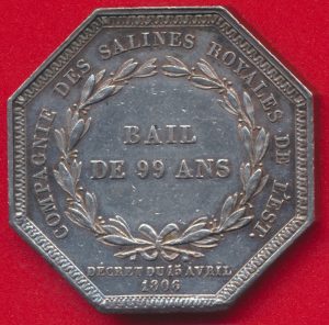 compagnie-salines-royale-est-decret-15-avril-1806-bail-99-ans-louis-xviii-roi-france-navarre