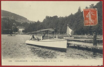 cpa-gerardmer-jeanne-darc-canot-automobile-sur-lac