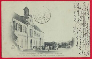 cpa-saint-pierre-ile-reunion-colonies-francaises-hotel-ville-conscrits-conseil-revision