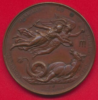 medaille-algerie-comte-bourmont-general-chef-armee-francaise-prise-alger-juillet-1830-vs