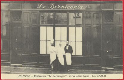cpa-nantes-restaurant-bernocopia-rue-leon-blum