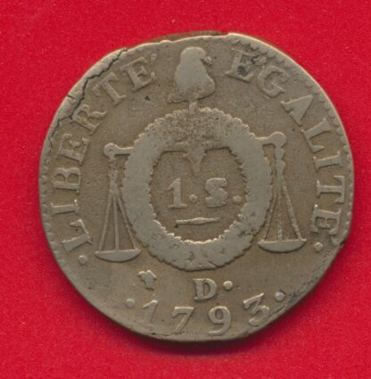 Convention - Sol aux Balances - 1793 - D.- Dijon – Image 2