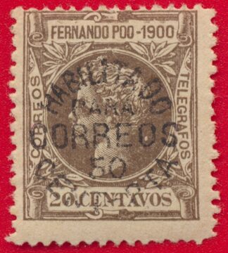 fernandoo-poo-1900-correos-telegrafos-20-centavos-habilitado-para-50