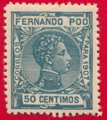 fernandoo-poo-1907-correos-telegrafos-50-centimos