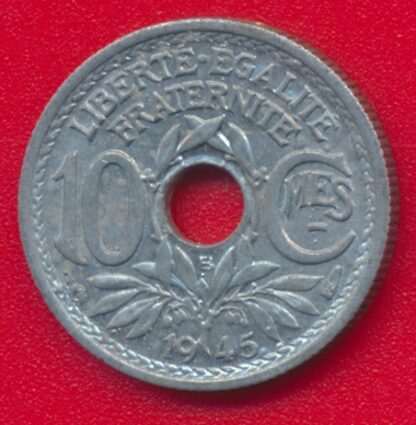 10 Centimes Lindauer Petit Module - 1945 B – Image 2