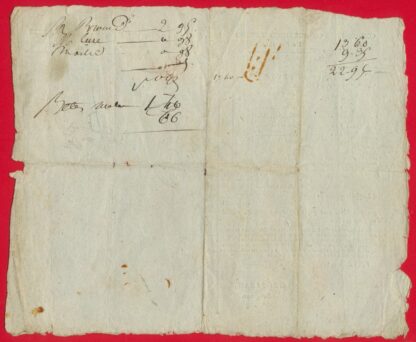 Contributions Directes de l'an 1812- Quittances des Paiemens - Cosnes (54) – Image 3