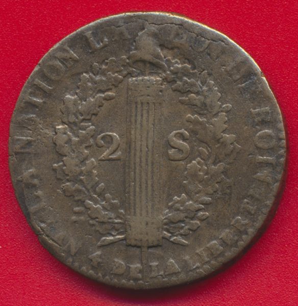 Louis XVI - 2 Sols - 1792 -W - Lille - FDCollector