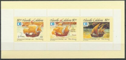 Nouvelle-Calédonie - Carnet Poste Aérienne - Les Caravelles de Colomb – Image 2