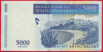 MADAGASCAR - 5000 Ariary - ND – Image 2