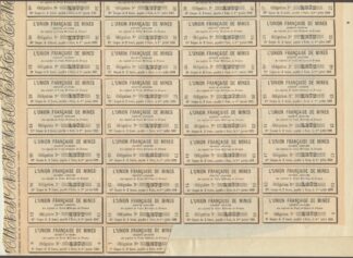 action-union-francaise-mines-obligation-cent-francs-porteur-1881-paris