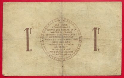Saint-Dizier - Un Franc - 1916 – Image 2