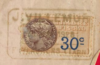 fiscaux-facture-puylaurens-manufacture-plumes-duvets-tarn-30-centimes-fiscal-detail