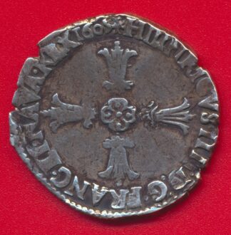 henri-4-iv-quart-ecu-argent-angers-1605-f-vs