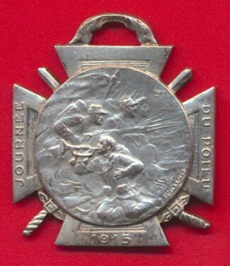 medaille-journee-poilu-1915-bronze-argente-25-26-decembre