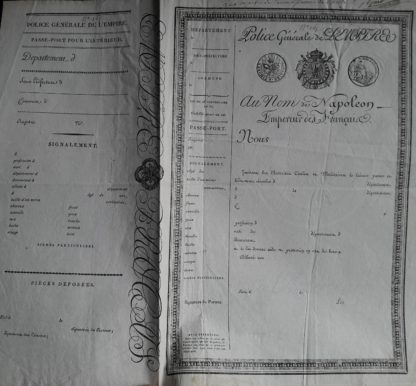 Police Générale de l'Empire - Passe-Port pour l'Intérieur – Image 4