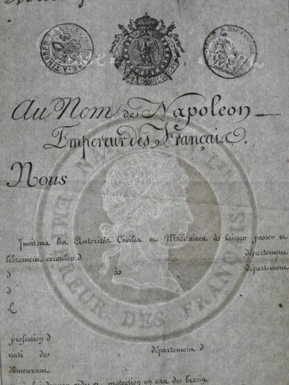 Police Générale de l'Empire - Passe-Port pour l'Intérieur – Image 2