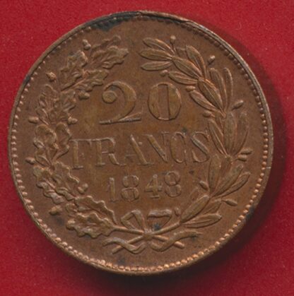 Concours 1848 - Piefort - 20 Francs - Rogat – Image 2