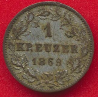 allemagne-wurtemberg-kreuzer-1869-vs