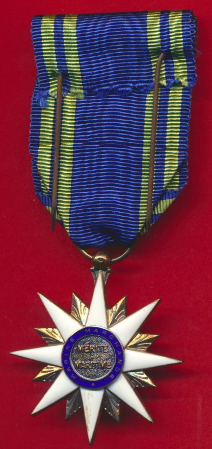 Médaille Mérite Maritime - Marine Marchande - Officier – Image 2