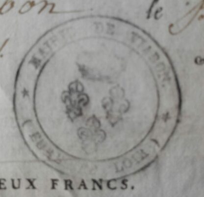 Police Générale du Royaume - Passe-Port pour l'Intérieur - Eure-et-Loir - Viabon – Image 6