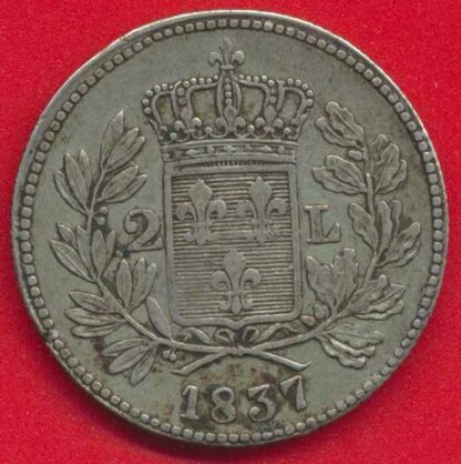 ITALIE - Lucca et Piombino - Charles-Louis de Bourbon - 2 Lire - 1837 – Image 2