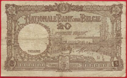 BELGIQUE - Vingt francs - 16-08-1945 – Image 2