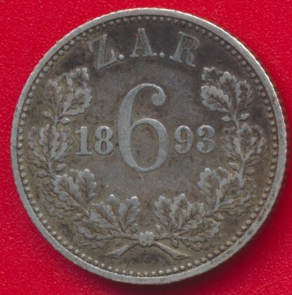 AFRIQUE DU SUD - 6 Pence - 1893 – Image 2