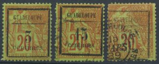guadeloupe-3-15-25-centimes-surcharge-colonies