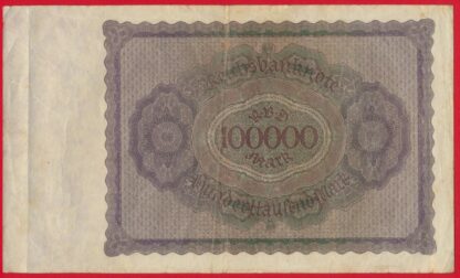 ALLEMAGNE - 100000 Mark - 1923 – Image 2