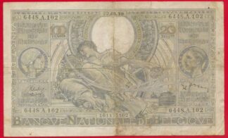 belgique-100-francs-20-belgas-22-5-1939