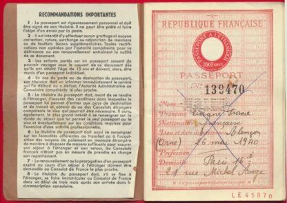 FISCAL - 2000 Francs sur PASSEPORT A L'ETRANGER – Image 4
