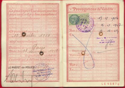 FISCAL - 2000 Francs sur PASSEPORT A L'ETRANGER – Image 5