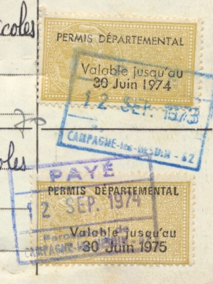 permis-chasse-fiscaux-departemental1974-1975-details