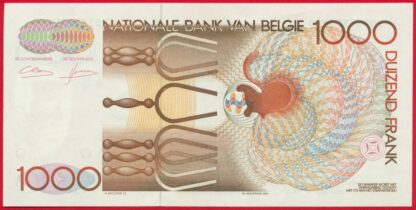 BELGIQUE - 1000 Francs - ND – Image 2
