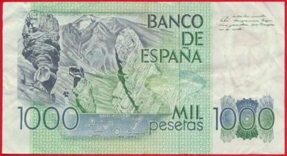 ESPAGNE - 1000 Pesetas - 1979 – Image 2