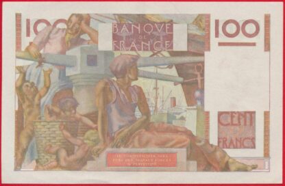 100 Francs - Jeune Paysan - Type 1945 - 16-11-1950 – Image 2